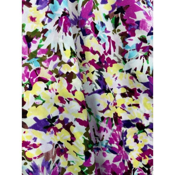 Cabi‎ Women's Eden Floral Wrap Sleeveless Blouse M Multicolor Summer - Picture 2 of 6